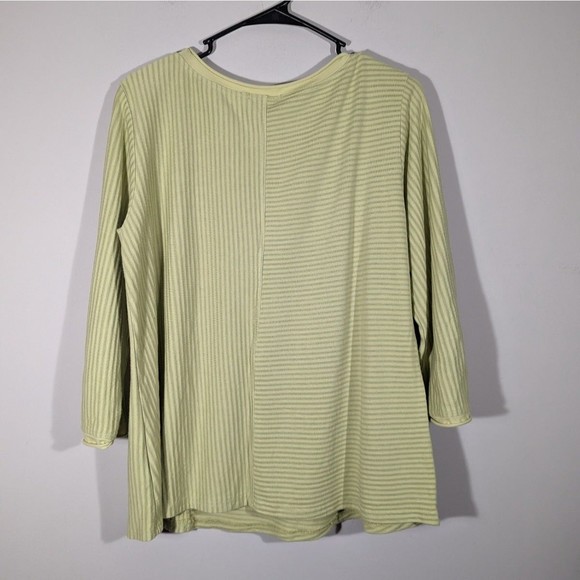 Kleen Green Stripe Shirt Women‎ Size M - Picture 2 of 5